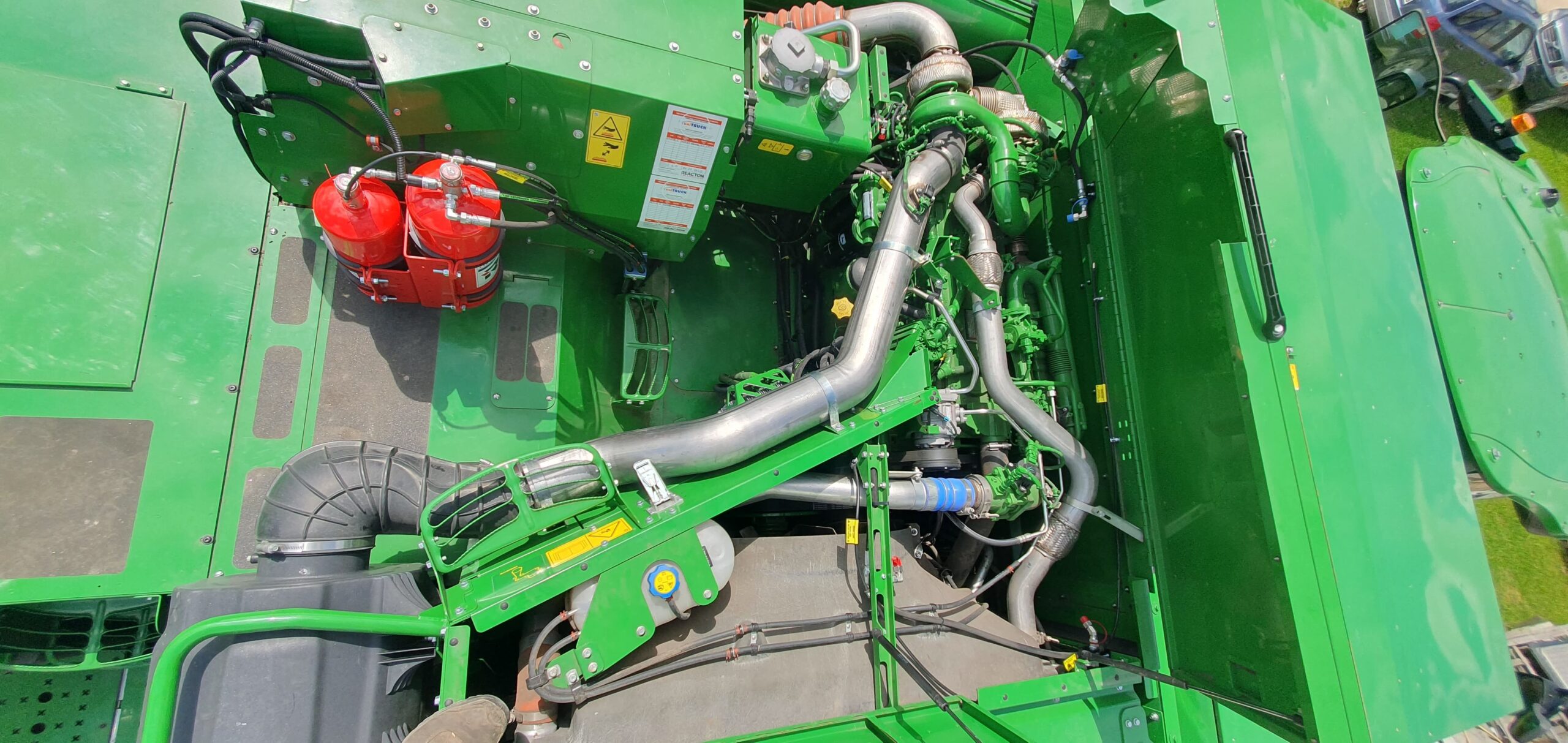 Fire suppression system reacton john deere combine harvester overview