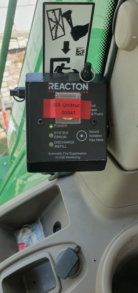 Indication and manual release panel reacton fire suppression system