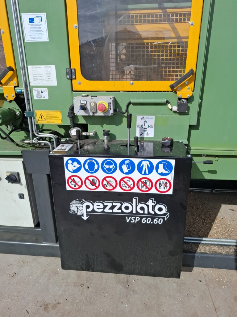 Pezzolato firewood machine control panel.
